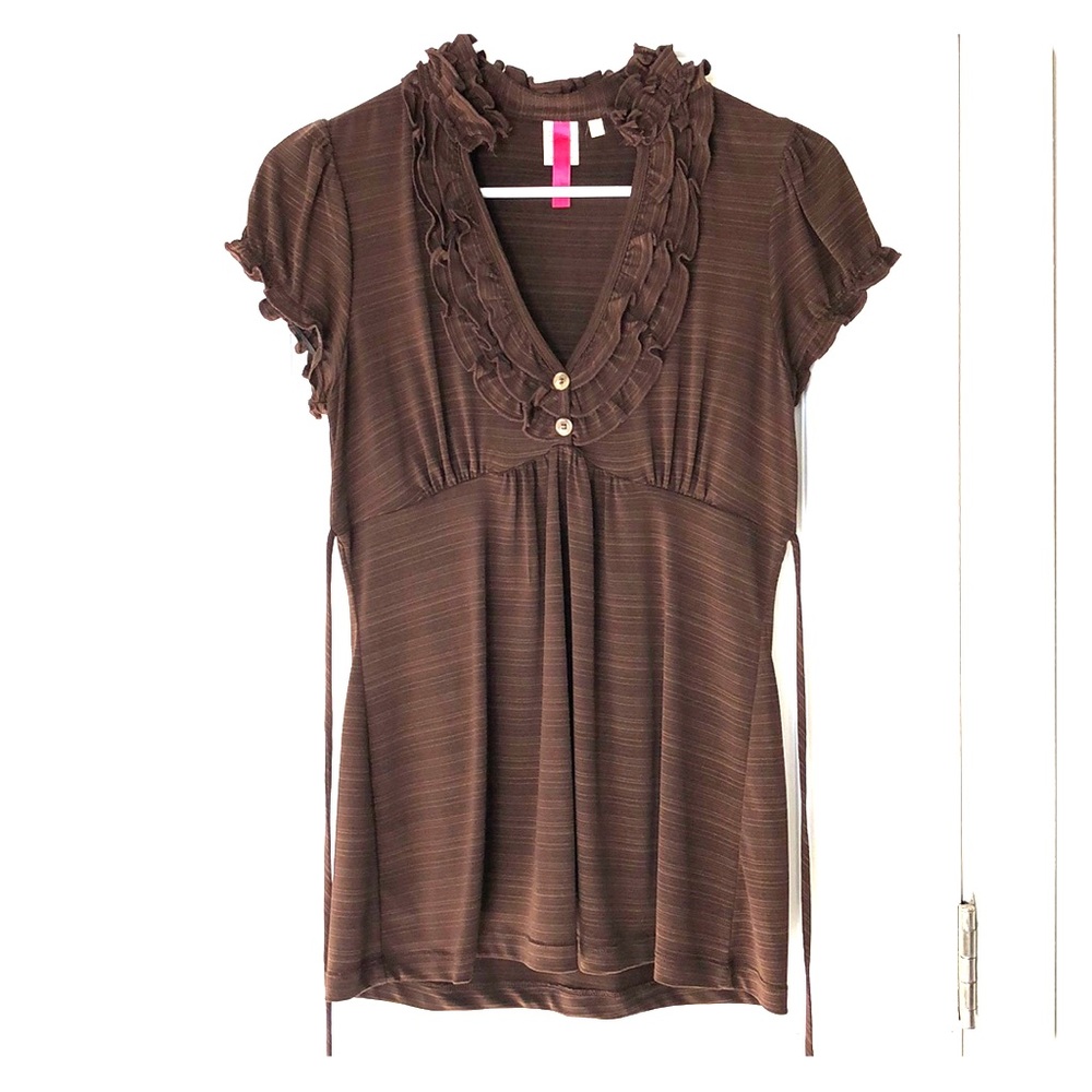 Women’s brown blouse, size S.